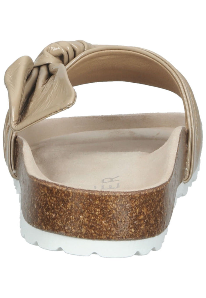 Bullboxer Pantoletten Leder Beige Lack