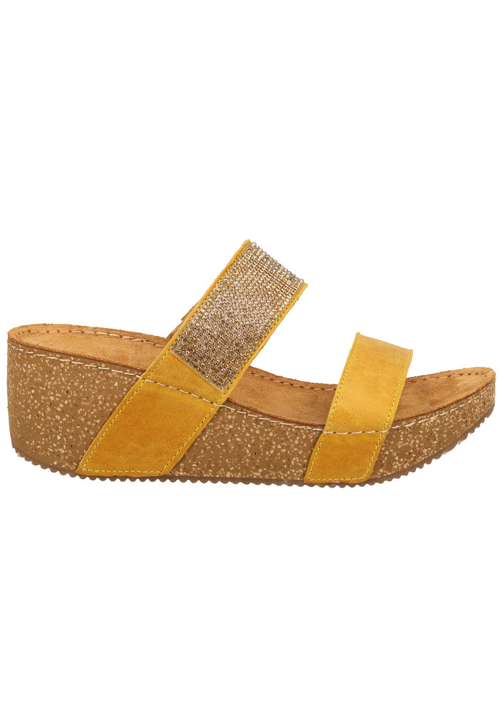 Bullboxer Pantoletten Leder Gelb