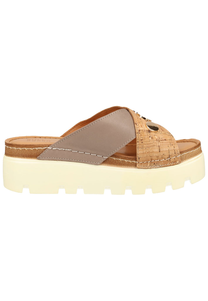 Bullboxer Pantoletten Leder Taupe