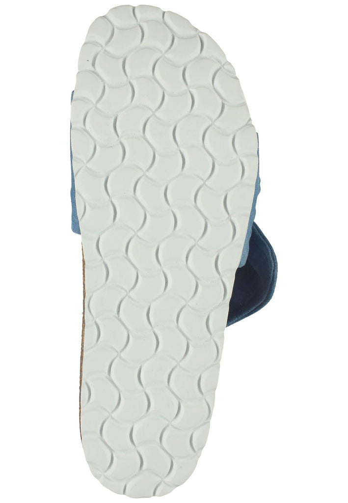 Bullboxer Pantoletten Veloursleder Hellblau