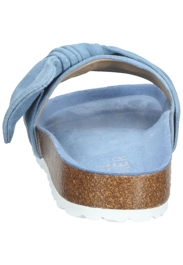 Bullboxer Pantoletten Veloursleder Hellblau