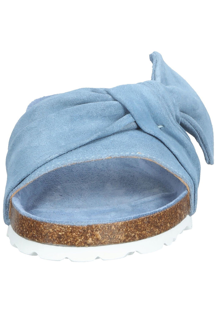 Bullboxer Pantoletten Veloursleder Hellblau