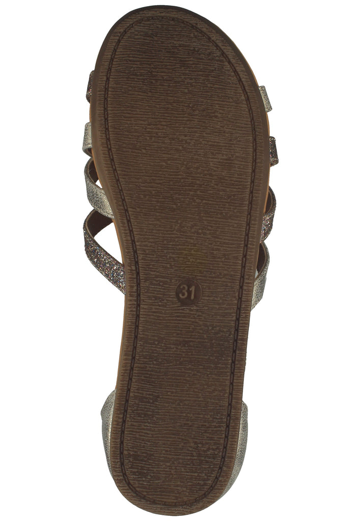 Bullboxer Sandalen Lederimitat Silber