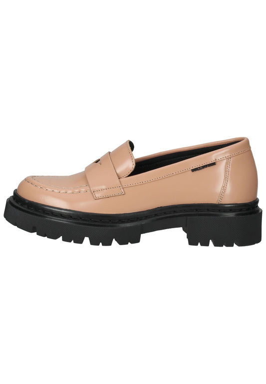 Bullboxer Slipper Leder Beige/Schwarz