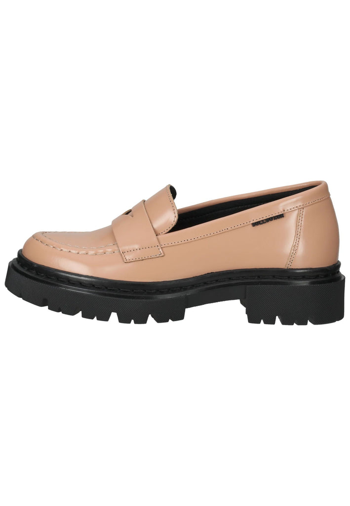 Bullboxer Slipper Leder Beige/Schwarz