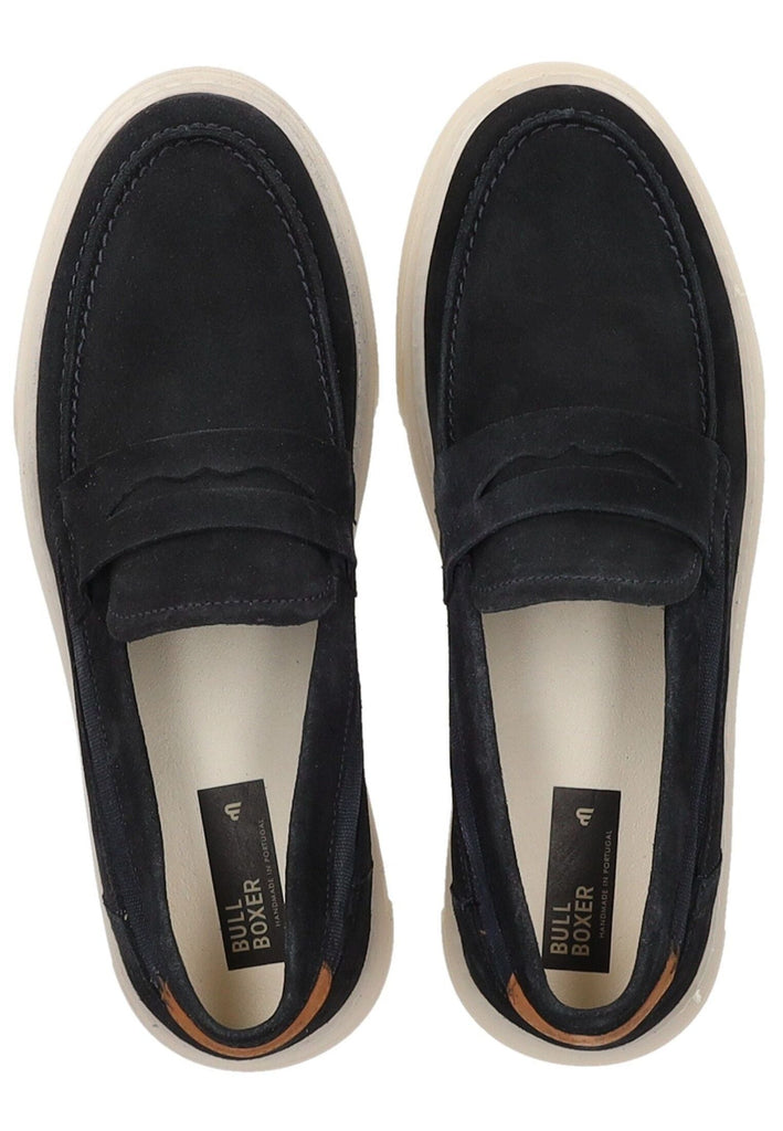 Bullboxer Slipper Leder/Textil Blau