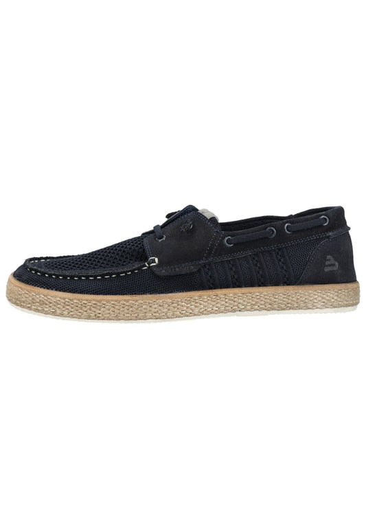 Bullboxer Slipper Leder/Textil Navy