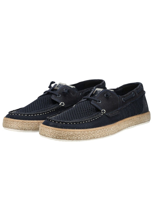 Bullboxer Slipper Leder/Textil Navy