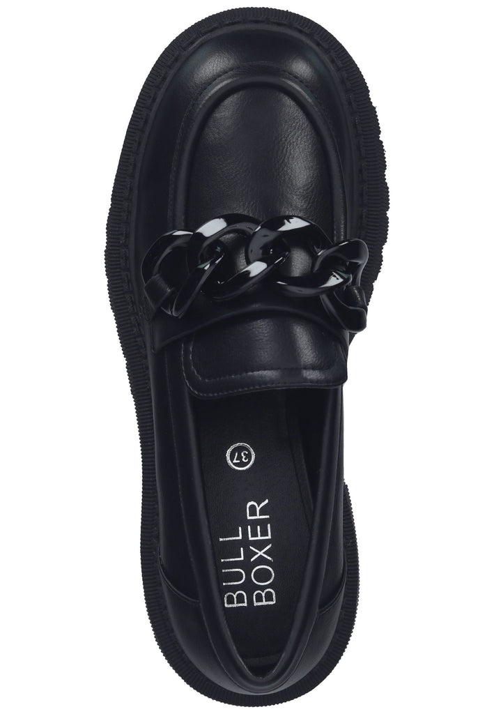 Bullboxer Slipper Lederimitat Schwarz