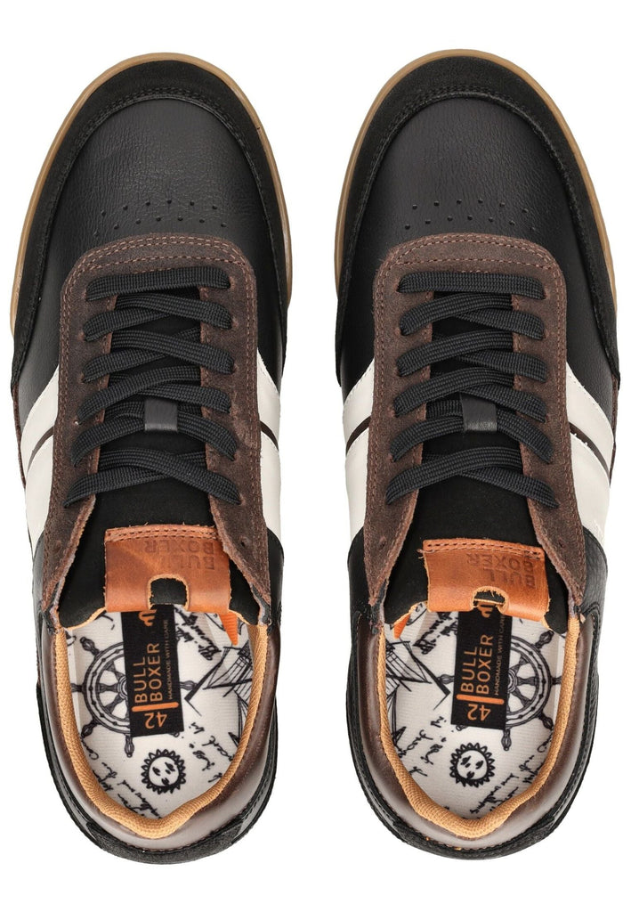 Bullboxer Sneaker Leder Braun/Weiß