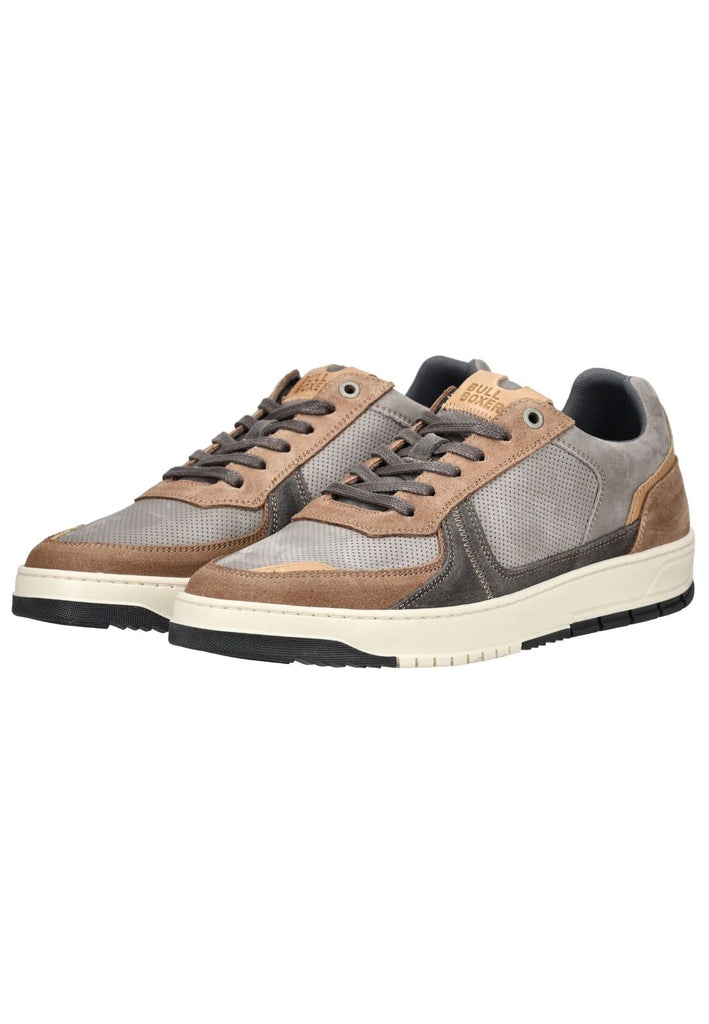 Bullboxer Sneaker Leder Grau/Braun