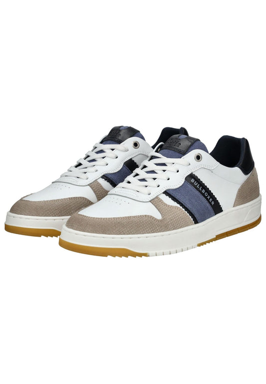 Bullboxer Sneaker Leder Grau/Weiß