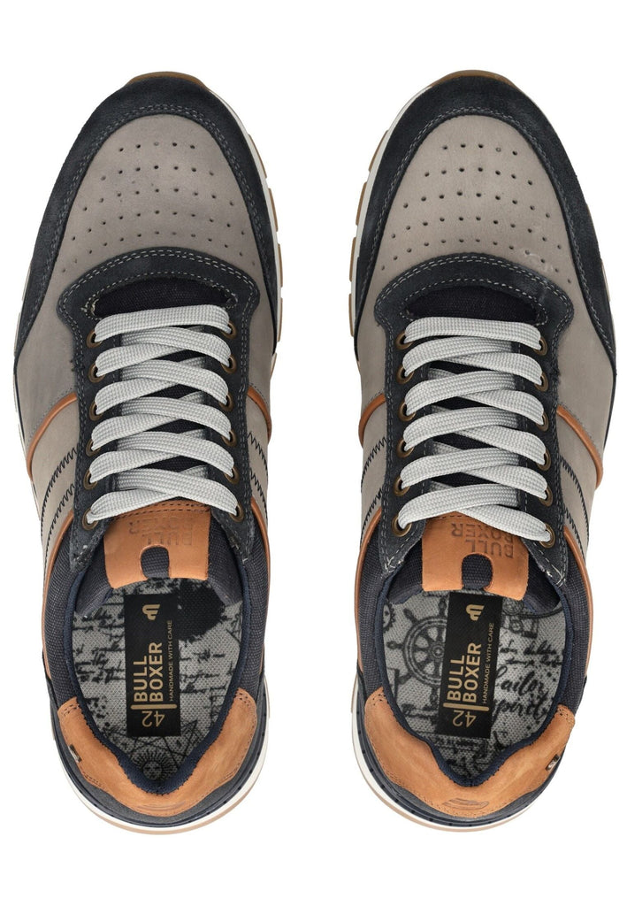 Bullboxer Sneaker Leder Navy/Grau