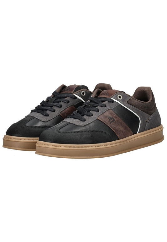 Bullboxer Sneaker Leder Schwarz/Braun