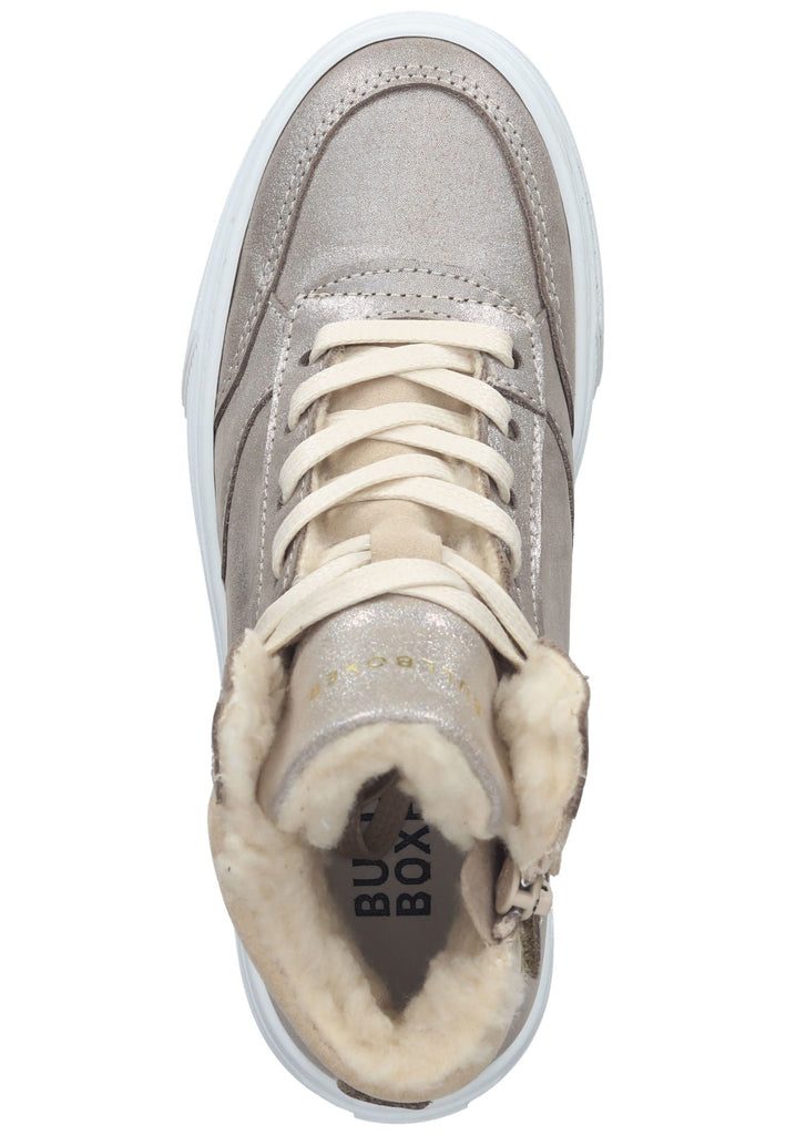 Bullboxer Sneaker Leder Silber Warmfutter