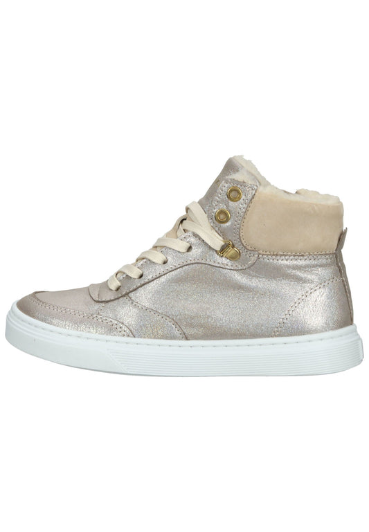 Bullboxer Sneaker Leder Silber Warmfutter