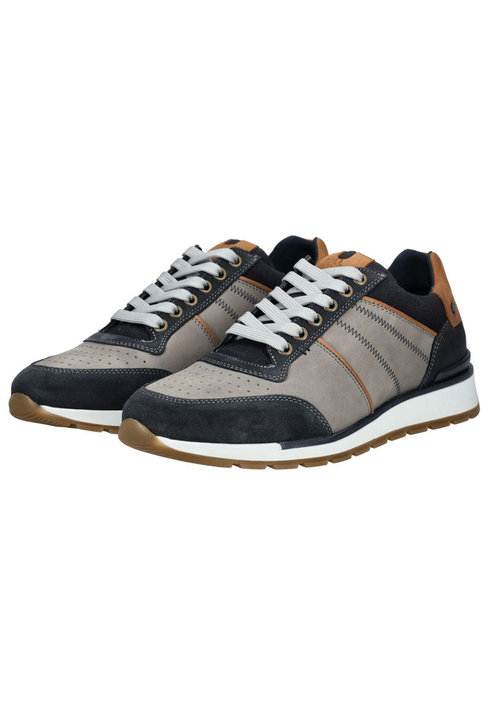 Bullboxer Sneaker Leder/Textil Navy/Grau