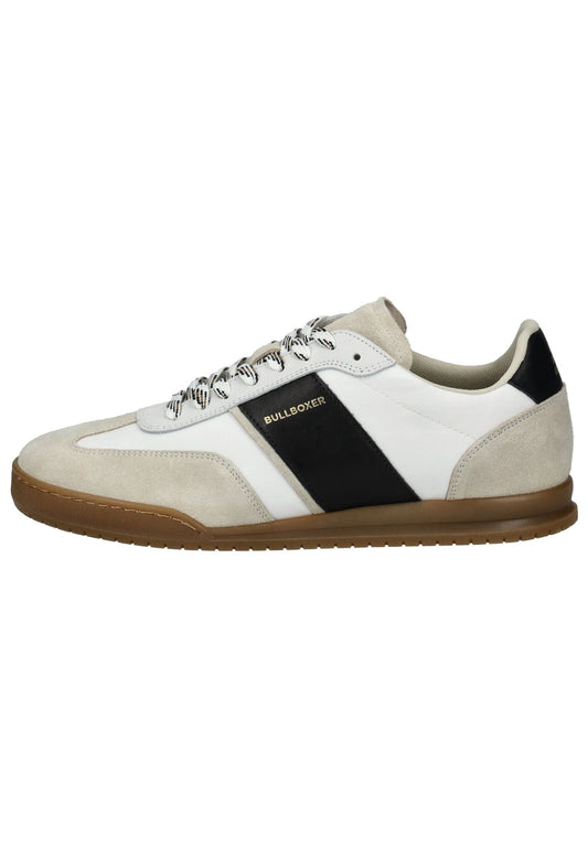 Bullboxer Sneaker Leder/Textil Schwarz/Weiß