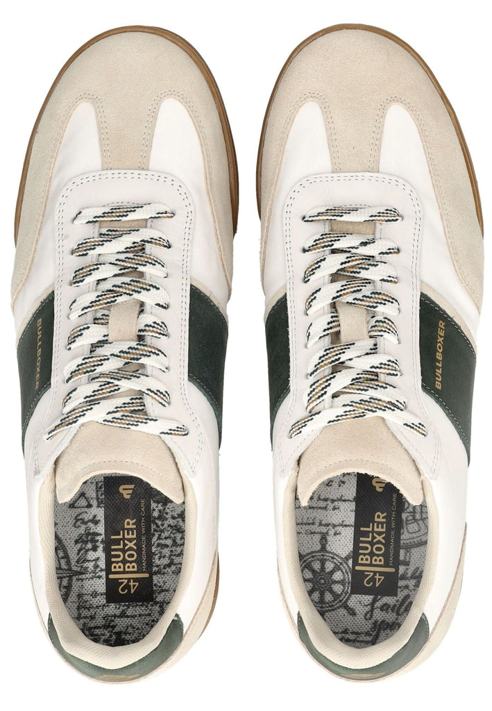 Bullboxer Sneaker Leder/Textil Weiß/Grün