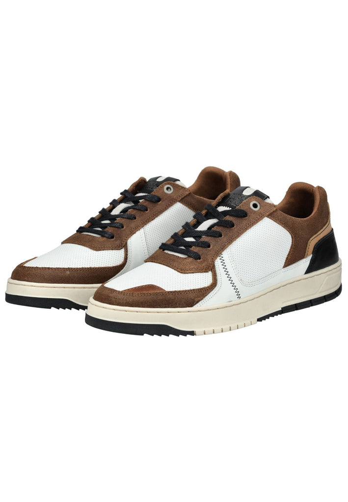 Bullboxer Sneaker Leder Weiß/Braun