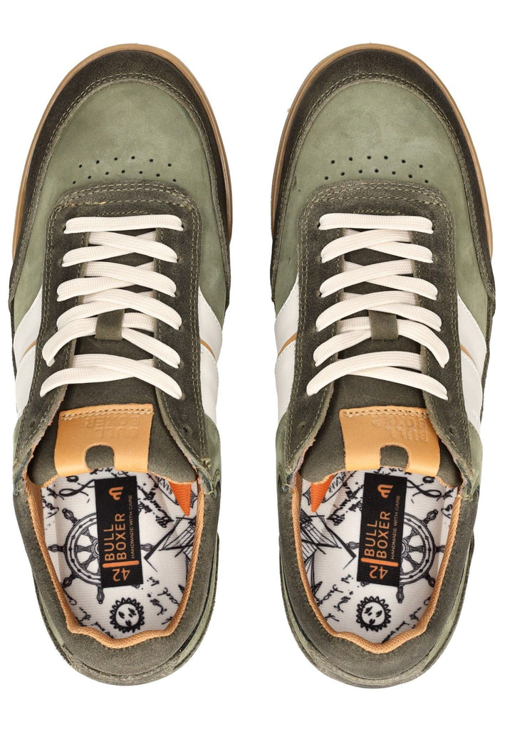 Bullboxer Sneaker Leder Weiß/Grün