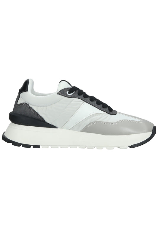 Bullboxer Sneaker Lederimitat/Textil Grau/Weiß