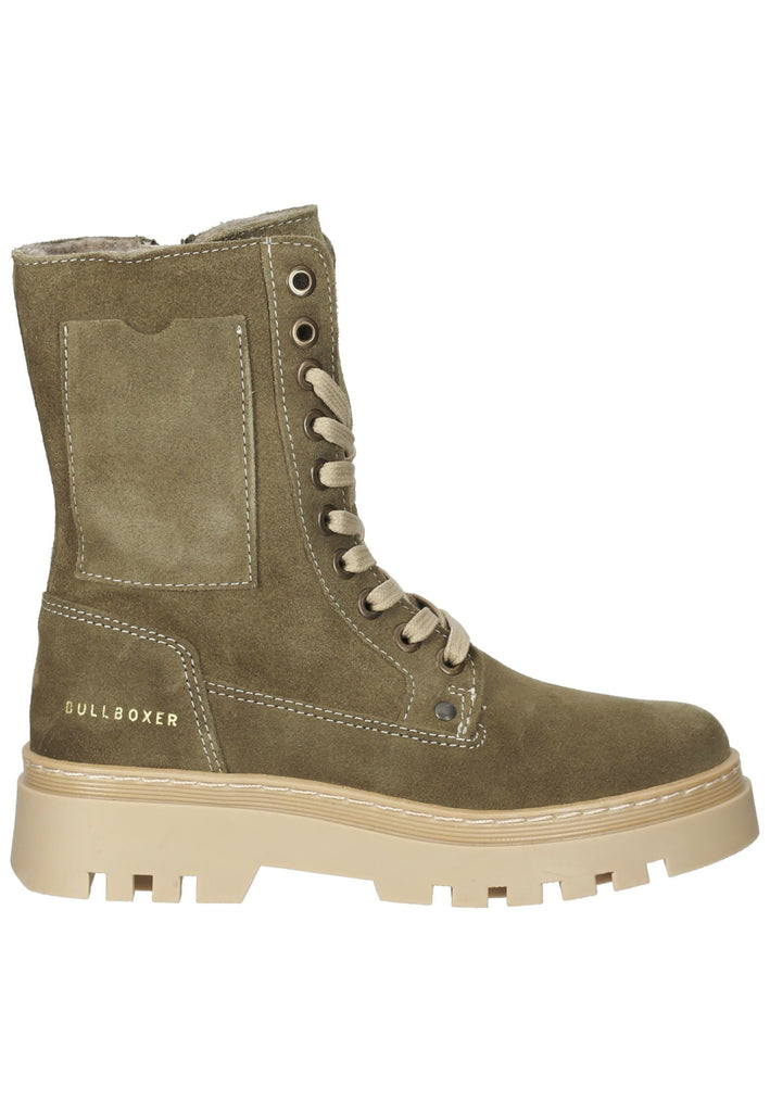 Bullboxer Stiefel Leder Grün Warmfutter