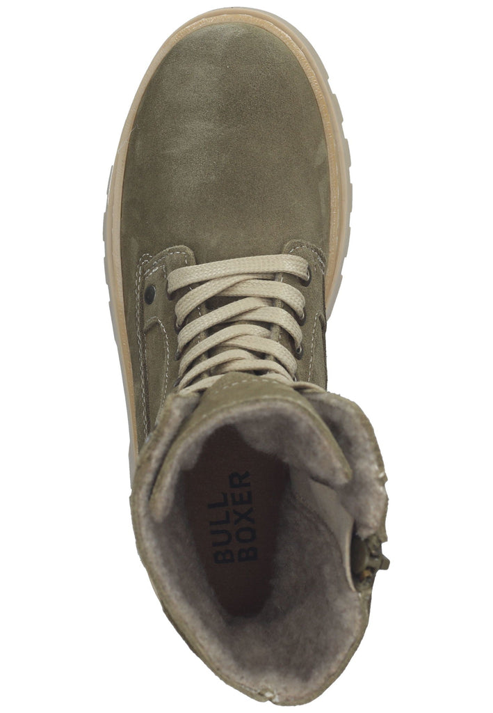 Bullboxer Stiefel Leder Grün Warmfutter