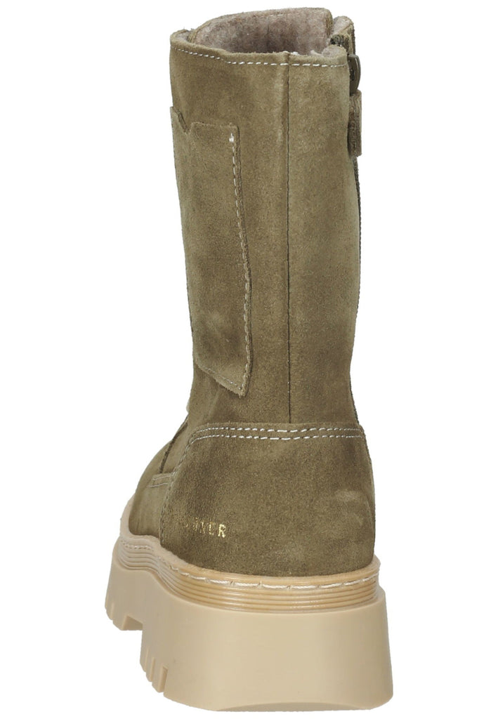 Bullboxer Stiefel Leder Grün Warmfutter