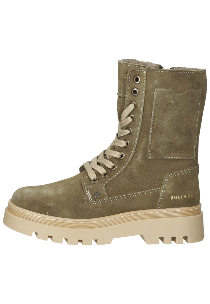 Bullboxer Stiefel Leder Grün Warmfutter