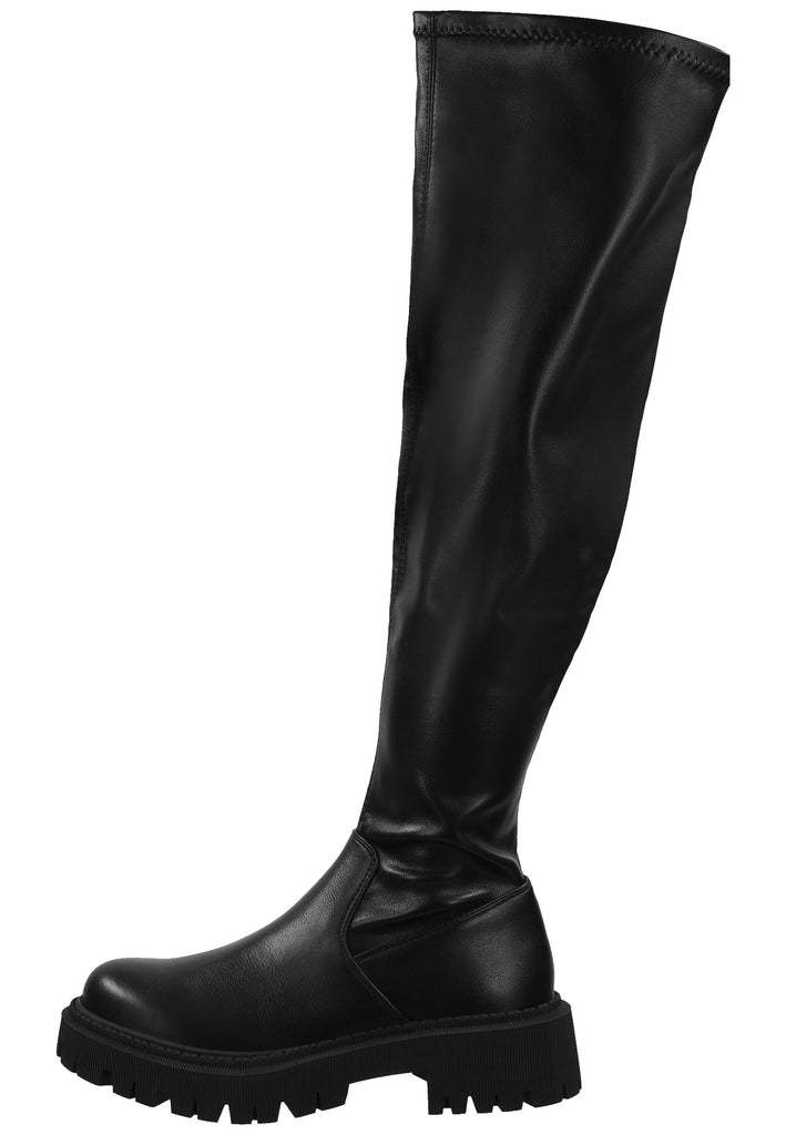 Bullboxer Stiefel Lederimitat Schwarz