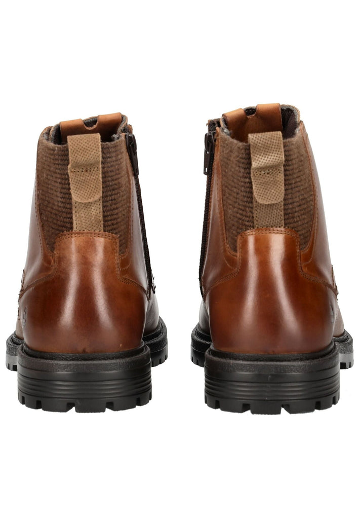 Bullboxer Stiefelette Glattleder Cognac