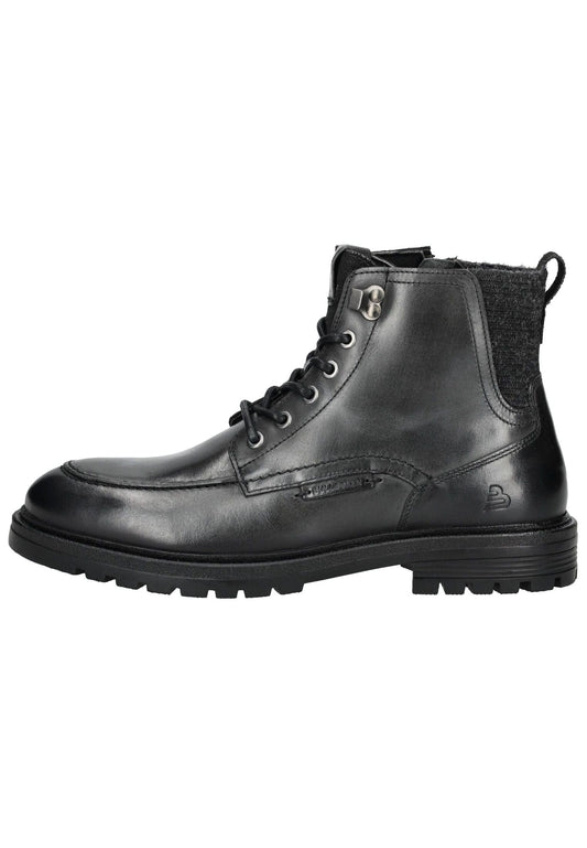 Bullboxer Stiefelette Glattleder Schwarz