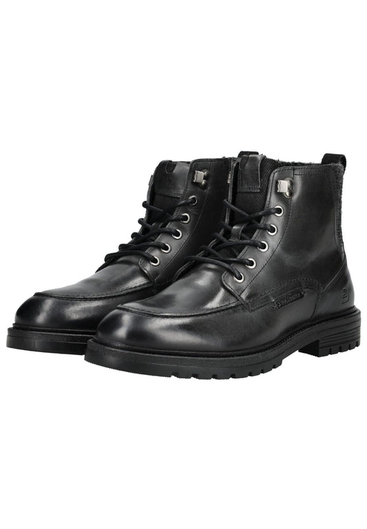 Bullboxer Stiefelette Glattleder Schwarz