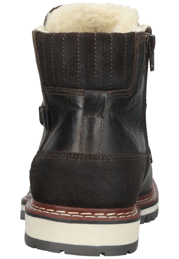 Bullboxer Stiefelette Leder Braun Warmfutter