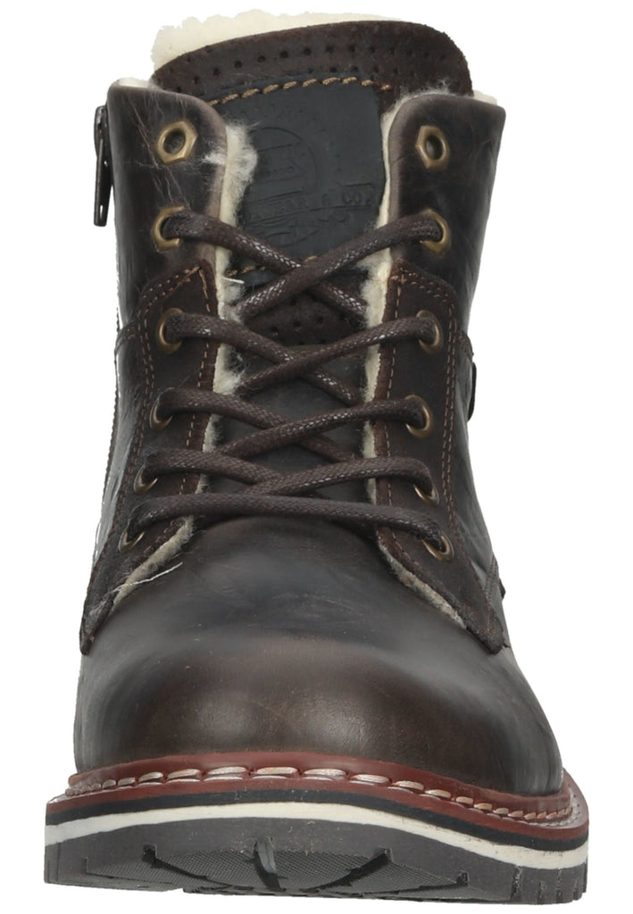 Bullboxer Stiefelette Leder Braun Warmfutter