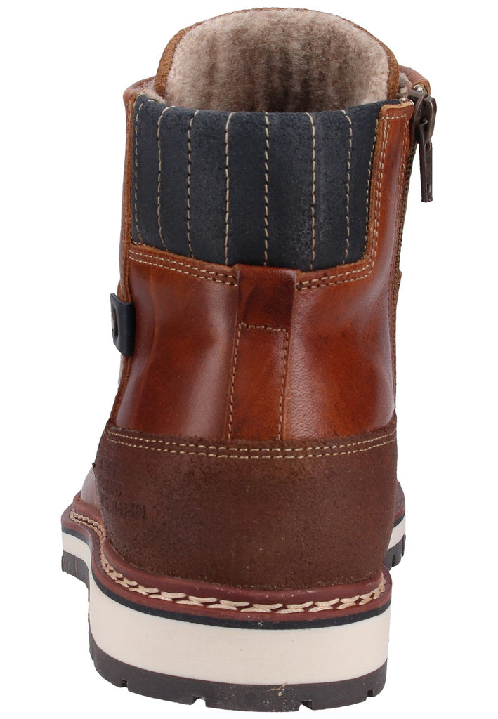 Bullboxer Stiefelette Leder Braun Warmfutter