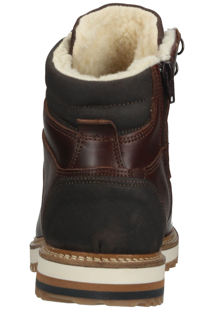 Bullboxer Stiefelette Leder Braun Warmfutter