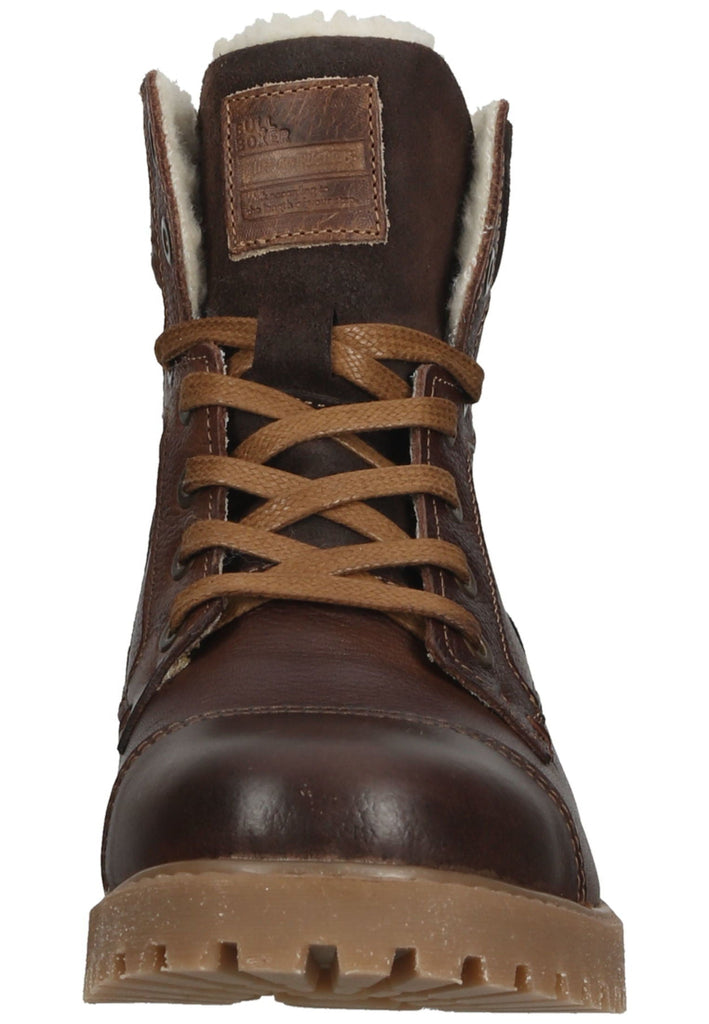 Bullboxer Stiefelette Leder Braun Warmfutter