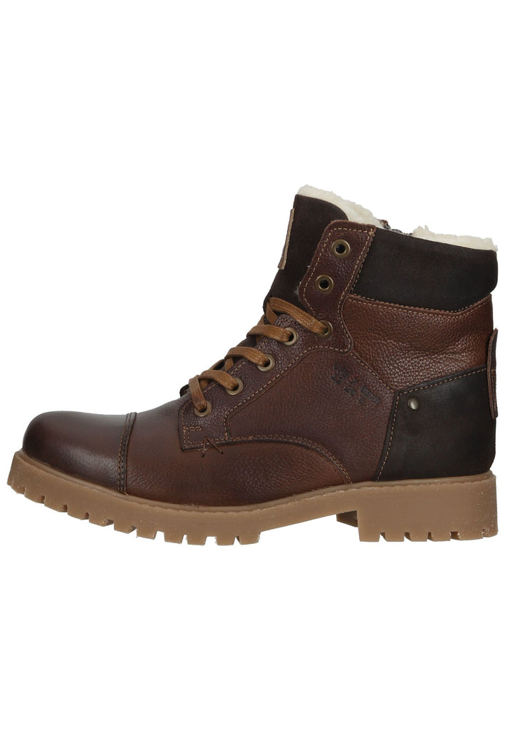 Bullboxer Stiefelette Leder Braun Warmfutter