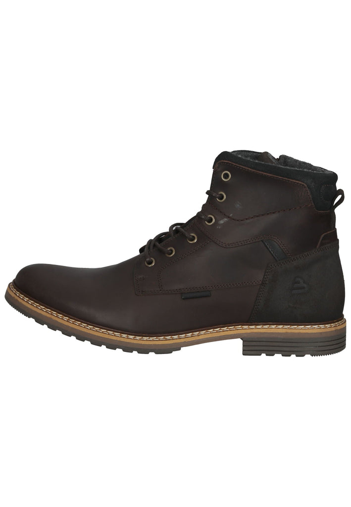 Bullboxer Stiefelette Leder Braun Warmfutter