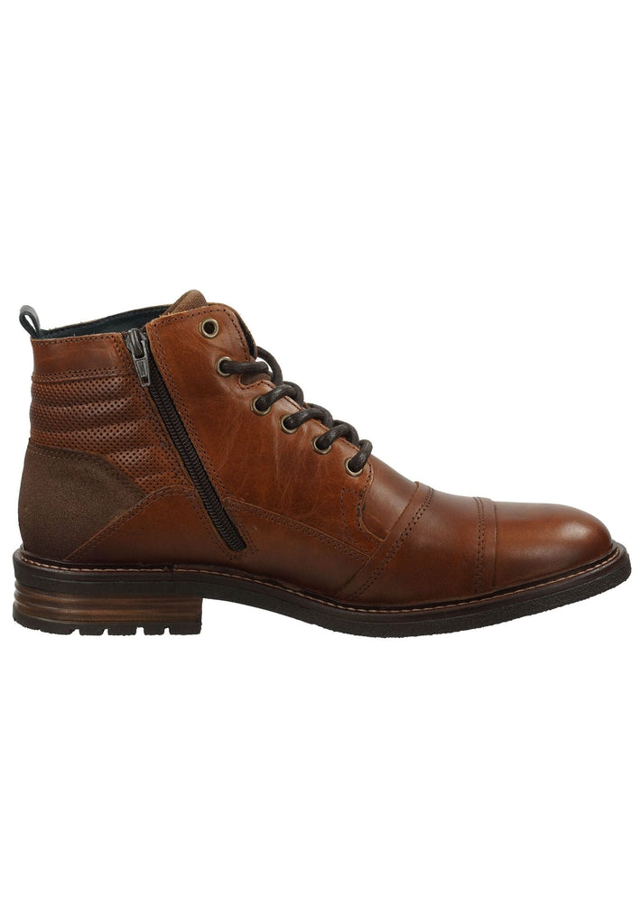 Bullboxer Stiefelette Leder Cognac