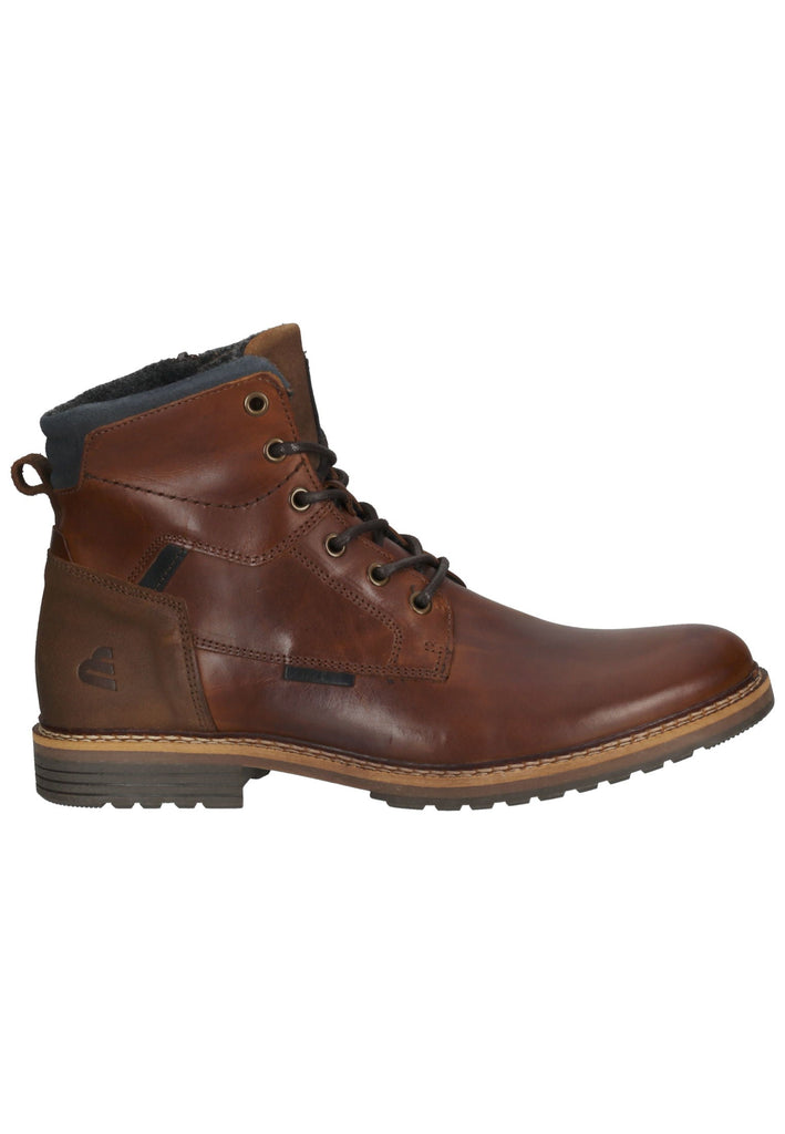 Bullboxer Stiefelette Leder Cognac Warmfutter