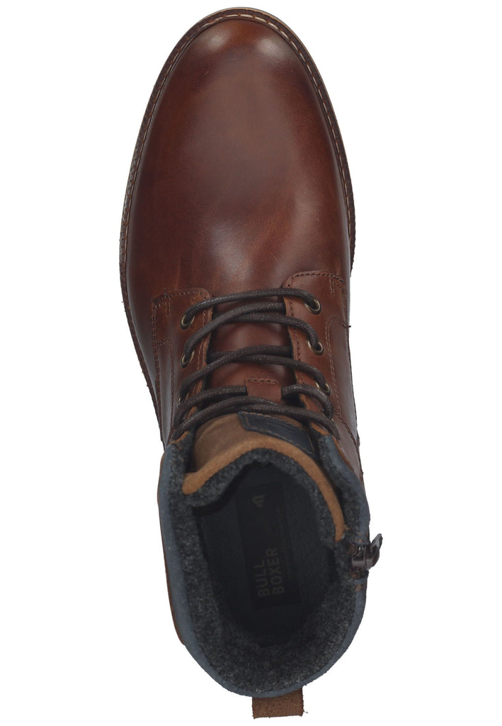 Bullboxer Stiefelette Leder Cognac Warmfutter