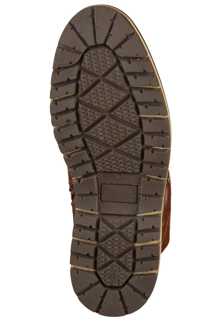 Bullboxer Stiefelette Leder Cognac Warmfutter