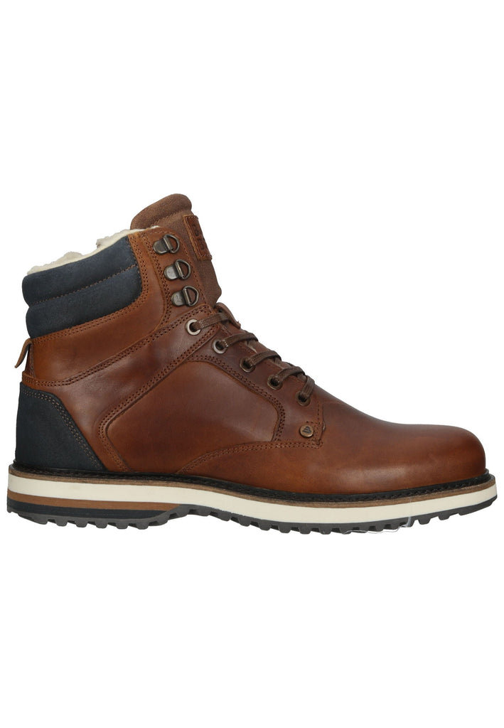 Bullboxer Stiefelette Leder Cognac Warmfutter