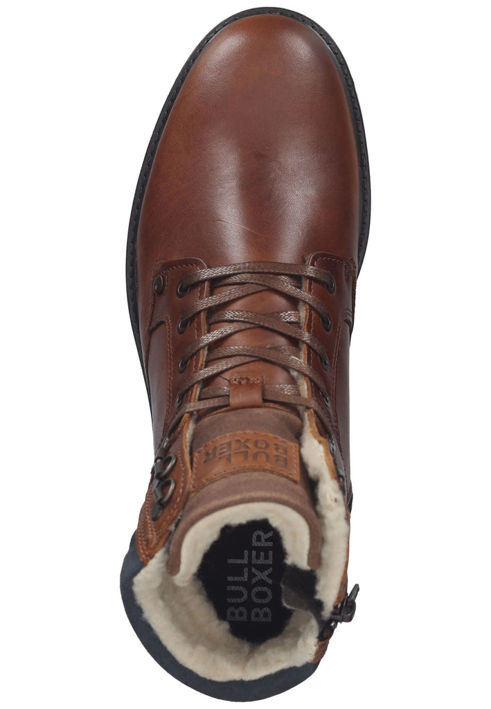 Bullboxer Stiefelette Leder Cognac Warmfutter