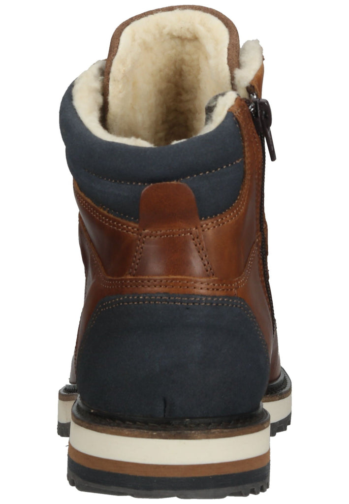 Bullboxer Stiefelette Leder Cognac Warmfutter