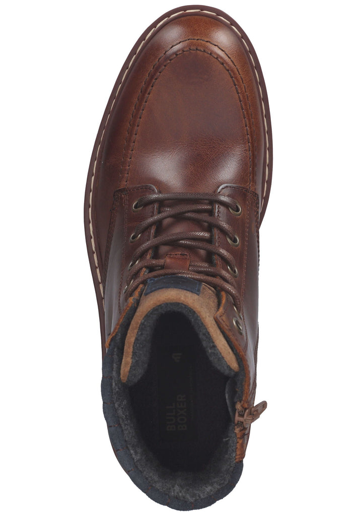 Bullboxer Stiefelette Leder Cognac Warmfutter