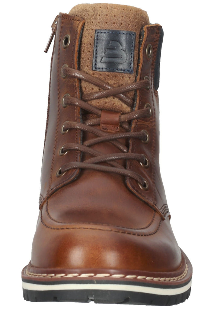 Bullboxer Stiefelette Leder Cognac Warmfutter